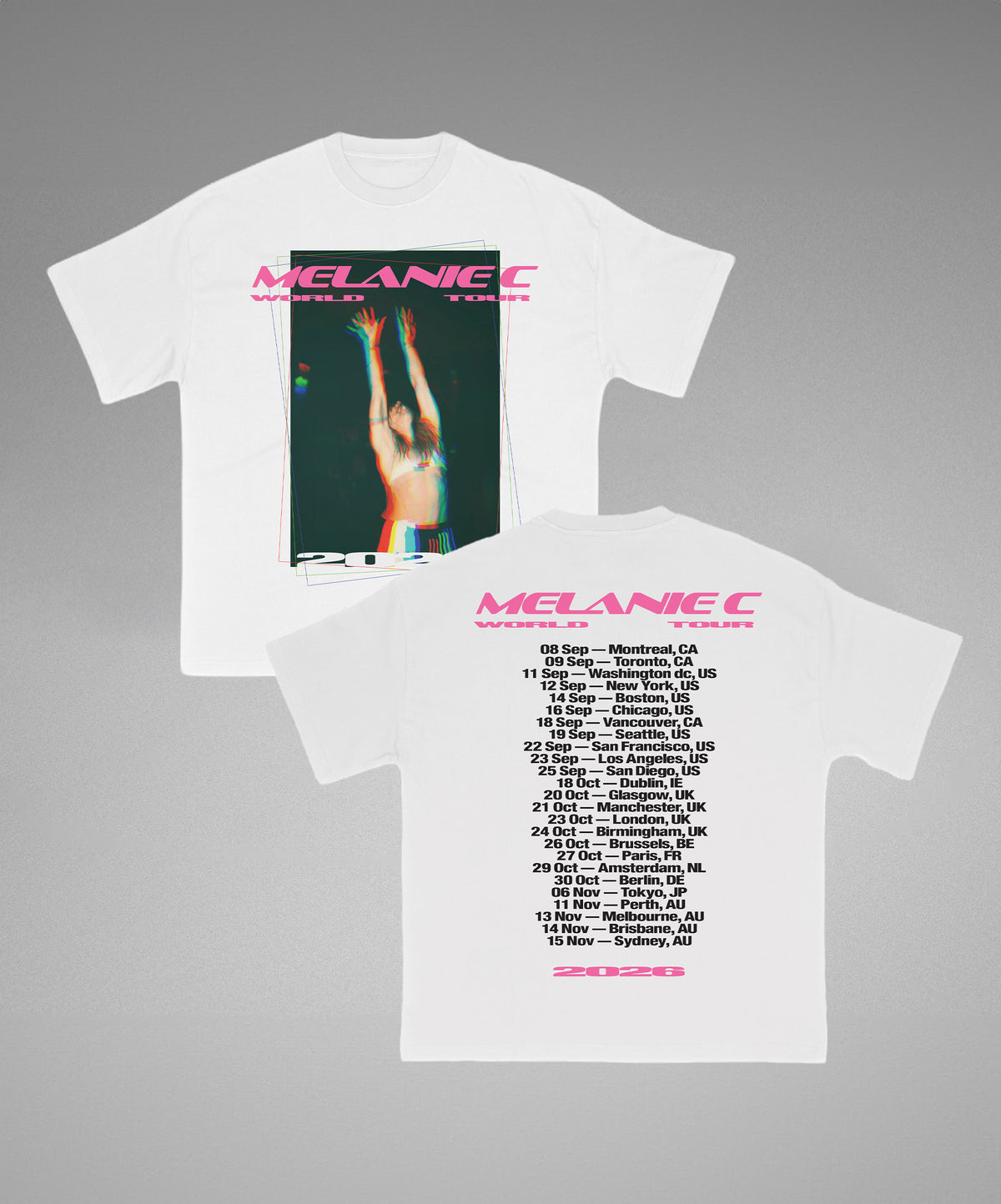 Melanie C Tour T-Shirt White