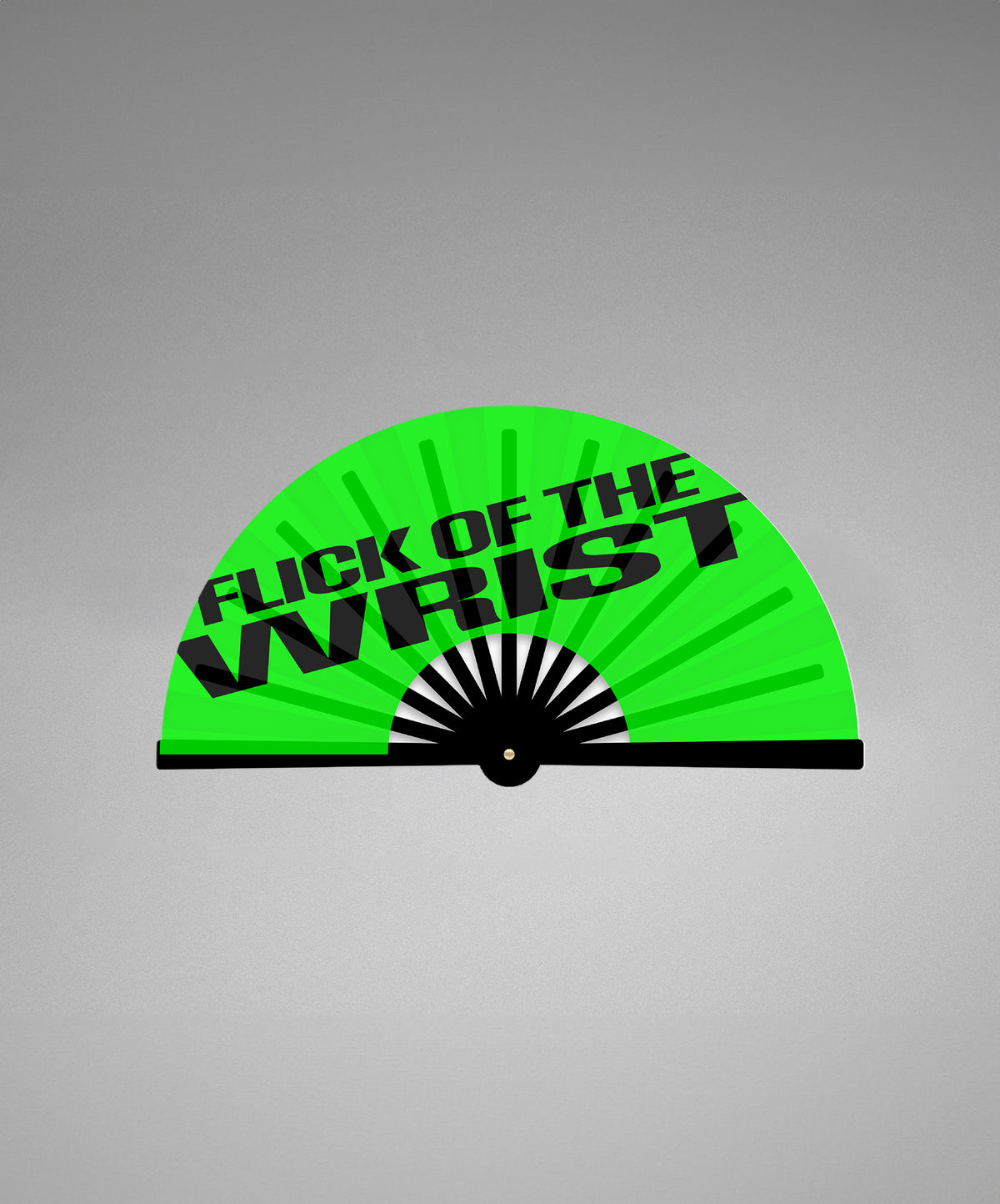 Flick of the Wrist Green Hand Fan