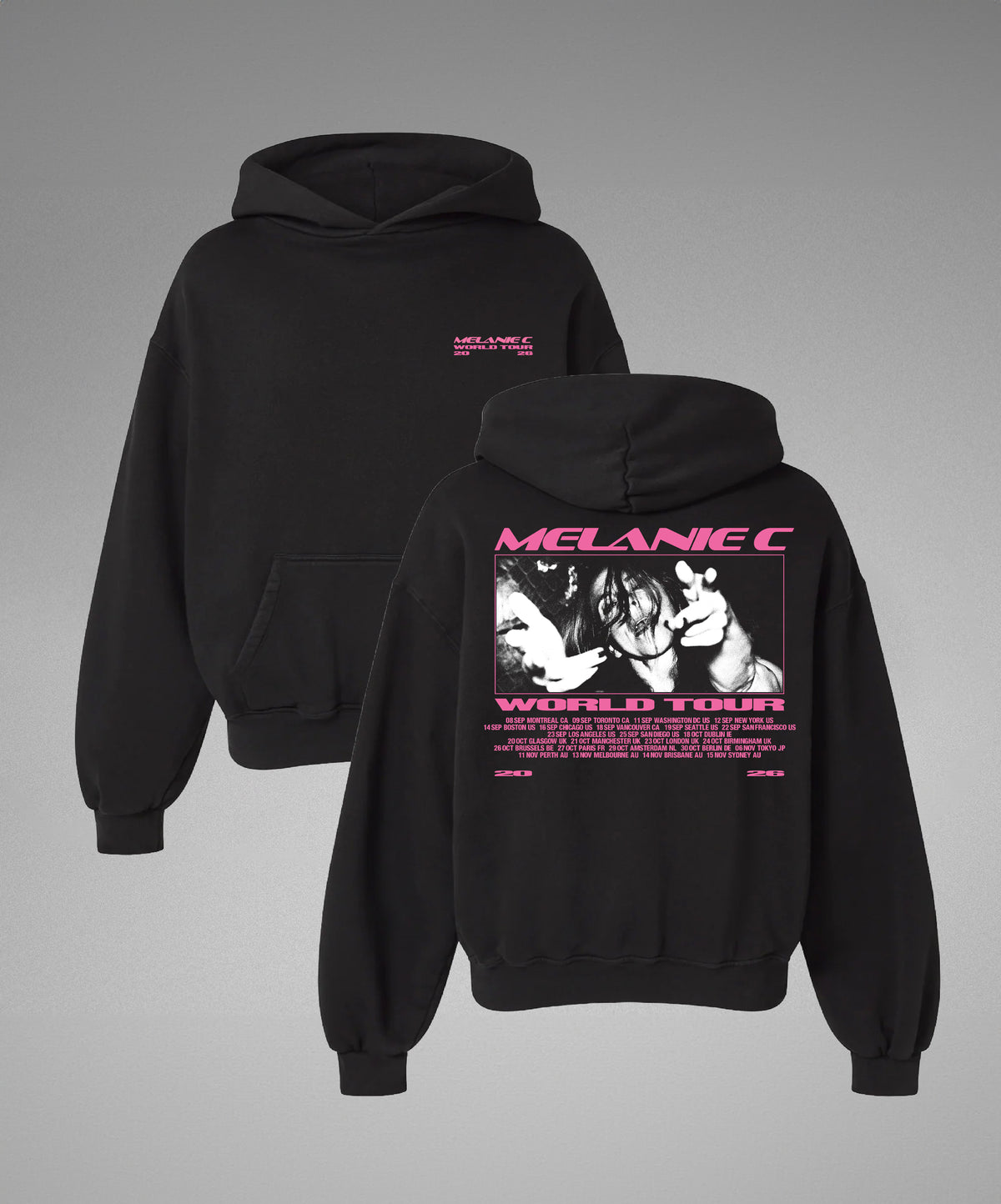 Melanie C Tour Hoodie Black