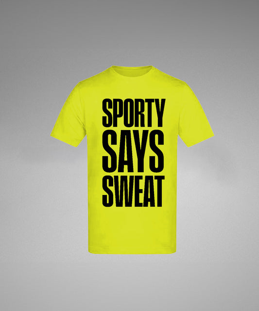 Sporty Says Sweat T-Shirt Green